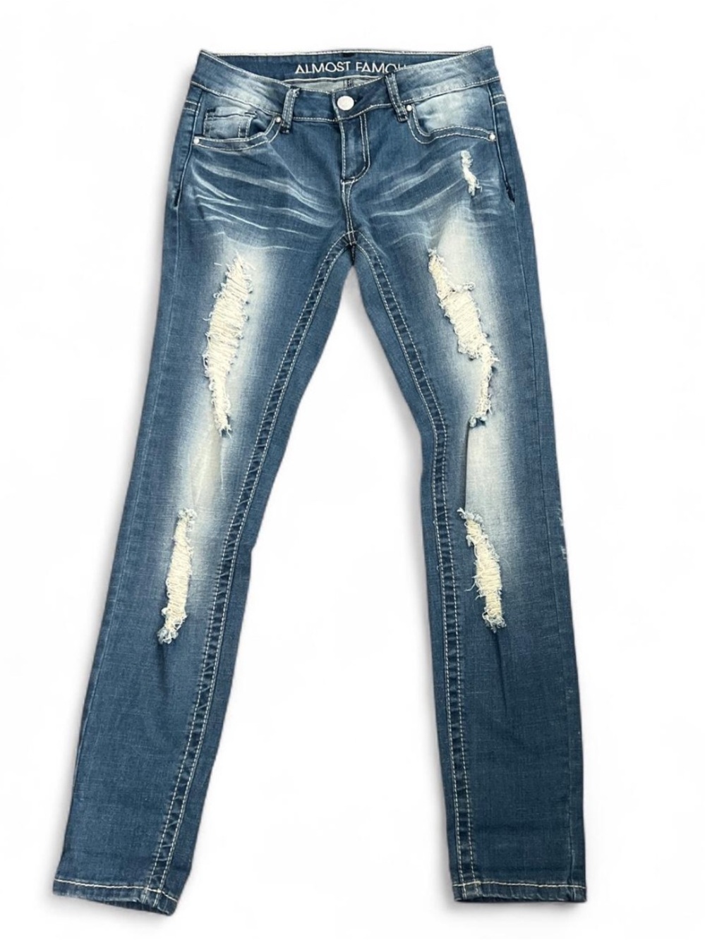 Almost Famous Distressed Midrise Jeans